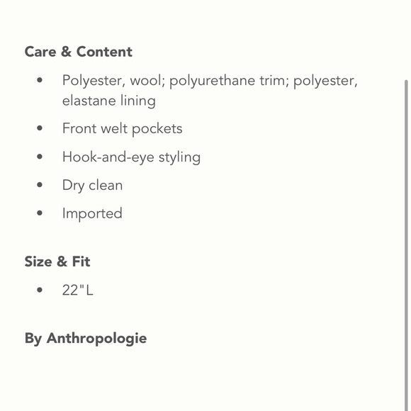 ANTHROPOLOGIE NWT FAUX LEATHER-TRIMMED TWEED LADY JACKET ✨ - Picture 5 of 5